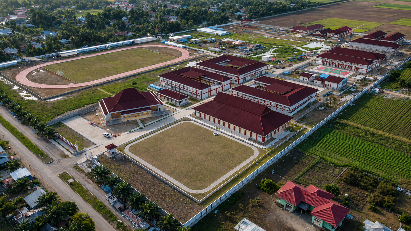 PROGRESS PEMBANGUNAN SEKOLAH RAKYAT TERINTEGRASI 1 KABUPATEN BOALEMO PROVINSI GORONTALO